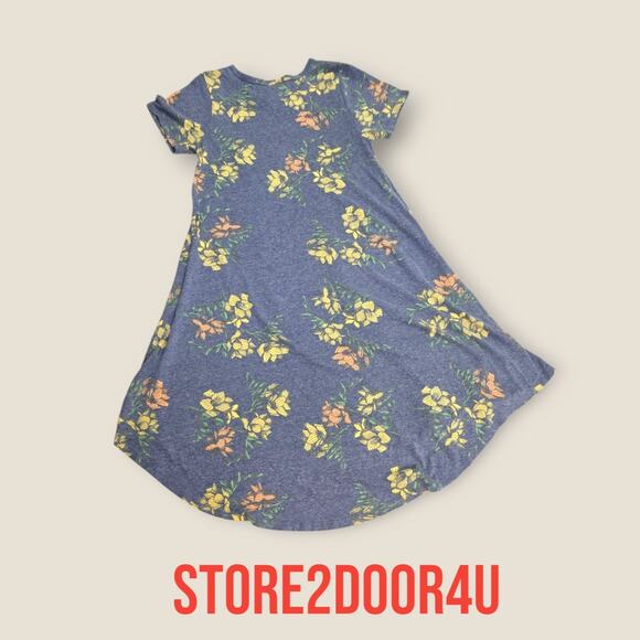 Lularoe Carly Dress Floral Print Women's Size XXS extra extra small - Picture 2 of 7